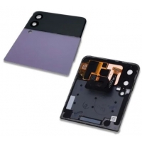 Ekranas Samsung F711 Z Flip3 5G su lietimui jautriu stikliuku ir rėmeliu išorinis (Outer) Lavender originalus (used Grade B)