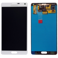 Ekranas Samsung N910 Note 4 su lietimui jautriu stikliuku White originalus (service pack)