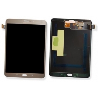 Ekranas Samsung T710 / T713 / T715 Tab S2 8.0 su lietimui jautriu stikliuku Gold originalus (service pack)