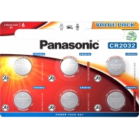 Ličio baterijos PANASONIC 3V 220mAh 6vnt CR-2032L / 6BP