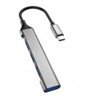 USB-C šakotuvas Dudao (A16T) (1xUSB 3.0; 3xUSB 2.0) juodas