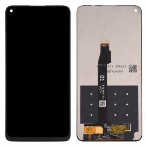 Ekranas Huawei P40 Lite 5G / Nova 7 SE / Honor 30S 5G su lietimui jautriu stikliuku Black