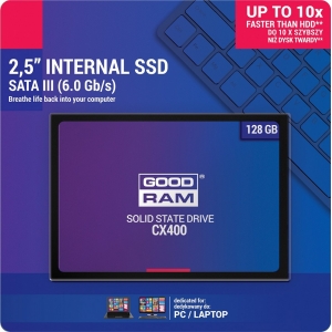 Kietasis diskas SSD GOODRAM CX400 128GB (6.0gb / s) SATAlll 2,5