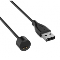 USB kabelis Xiaomi Mi Band 5 / 6 / 7 juodas