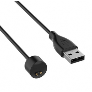 USB kabelis Xiaomi Mi Band 5 / 6 / 7 juodas