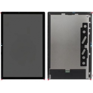 Ekranas Samsung X200 / X205 TAB A8 2021 su lietimui jautriu stikliuku Black originalus (service pack)