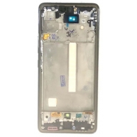 Ekranas Samsung A536 A53 5G 2022 su lietimui jautriu stikliuku ir rėmeliu Awesome Black originalus (service pack)