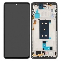 Ekranas Xiaomi 11T 5G / 11T Pro 5G su lietimui jautriu stikliuku ir rėmeliu Meteorite Grey originalus (used Grade C)