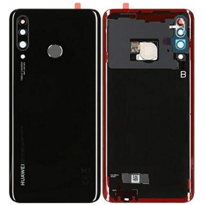 Galinis dangtelis Huawei P30 Lite / P30 Lite New Edition 2020 Midnight Black 48MP originalus (used Grade B)