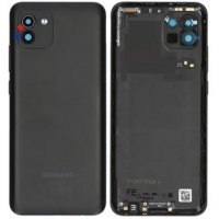 Galinis dangtelis Samsung A035 A03 2022 Phantom Black originalus (used Grade B)