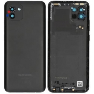 Galinis dangtelis Samsung A035 A03 2022 Phantom Black originalus (used Grade B)