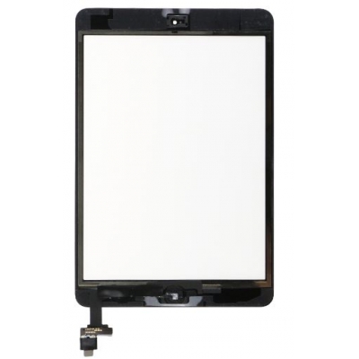 Lietimui jautrus stikliukas iPad mini / mini 2 su home mygtuku ir IC Black