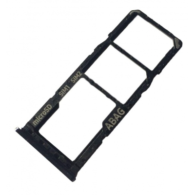 SIM kortelės laikiklis Samsung A217 A21s 2020 Black originalus (service pack)