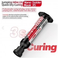Universalūs klijai UV GLUE Qianli Mega-IDEA Jump Wire UV Dry Fast Curing Nano Solder Mask 3s 10g