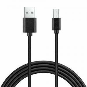 USB kabelis MicroUSB 10mm prailgintas Black HQ (1M)