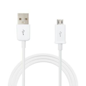 USB kabelis Xiaomi microUSB baltas (0.8M)