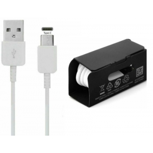 USB kabelis originalus Samsung S10 S10+ S9 Type-C (EP-DG970BWE) baltas (1M)