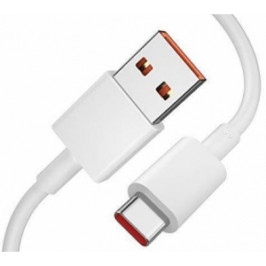 USB kabelis originalus Xiaomi 6A 120W Type-C baltas (1M)