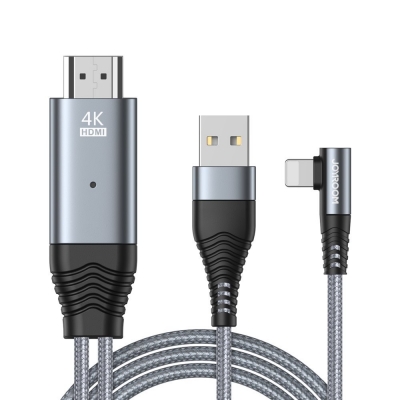 Adapteris JOYROOM (SY-35L1) iš lightning į HDMI 4K sidabrinis