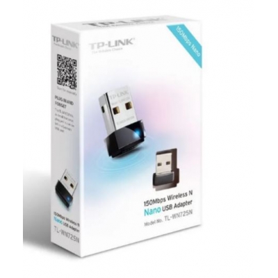 Adapteris Wi-Fi USB TP-LINK 150 Mbps TL-WN725N Adapteris Wi-Fi USB TP-LINK 150 Mbps TL-WN725N