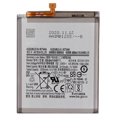 Akumuliatorius Samsung A415 A41 3500mAh EB-BA415ABY Akumuliatorius Samsung A415 A41 3500mAh EB-BA415ABY