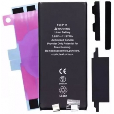 Akumuliatorius skirtas iPhone 11 3110mAh without BMS su lipduku Akumuliatorius skirtas iPhone 11 3110mAh without BMS su lipduku