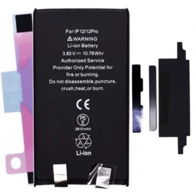 Akumuliatorius skirtas iPhone 12 / 12 Pro 2800mAh without BMS su lipduku