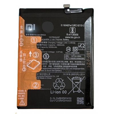 Akumuliatorius originalus Xiaomi Redmi 10 / Redmi 10 2022 / Redmi Note 10 5G / Poco M3 Pro 5G 5000mAh BN5A Akumuliatorius originalus Xiaomi Redmi 10 / Redmi 10 2022 / Redmi Note 10 5G / Poco M3 Pro 5G 5000mAh BN5A