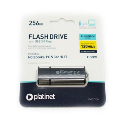 Atmintinė Platinet 256GB USB 3.2 Atmintinė Platinet 256GB USB 3.2