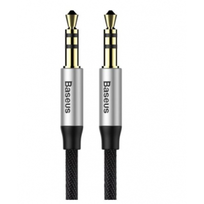 Audio adapteris Baseus (CAM30-BS1) 3,5mm į 3,5mm (p-p) 1m sidabrinis Audio adapteris Baseus (CAM30-BS1) 3,5mm į 3,5mm (p-p) 1m sidabrinis