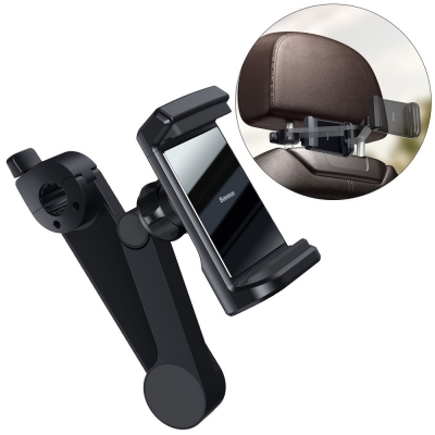 Automobilinis universalus telefono laikiklis Baseus (Wireless Qi 15 W) tvirtinamas ant sėdynių atlošų Automobilinis universalus telefono laikiklis Baseus (Wireless Qi 15 W) tvirtinamas ant sėdynių atlošų