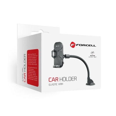 Automobilinis universalus telefono laikiklis Forcell (17cm) Long arm tvirtinamas ant prietaisų skydelio, juodas Automobilinis universalus telefono laikiklis Forcell (17cm) Long arm tvirtinamas ant prietaisų skydelio, juodas