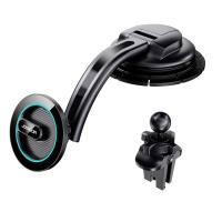 Automobilinis universalus telefono laikiklis JOYROOM (JR-ZS366) Magnetic (MagSafe) tvirtinamas ant prietaisų skydelio, magnetinis juodas
