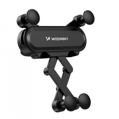 Automobilinis universalus telefono laikiklis Wozinsky WCH-05 tvirtinamas ant ventiliacijos grotelių, juodas Automobilinis universalus telefono laikiklis Wozinsky WCH-05 tvirtinamas ant ventiliacijos grotelių, juodas