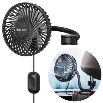 Baseus Foldable Headrest Backseat Fan (CXQC-B03) Baseus Foldable Headrest Backseat Fan (CXQC-B03)