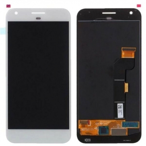 Ekranas Google Pixel XL su lietimui jautriu stikliuku White originalus (service pack)