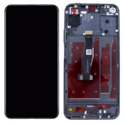 Ekranas Huawei Honor 20 / Nova 5T su lietimui jautriu stikliuku ir rėmeliu Black Ekranas Huawei Honor 20 / Nova 5T su lietimui jautriu stikliuku ir rėmeliu Black