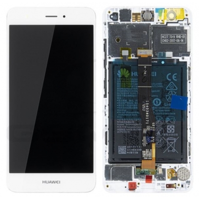 Ekranas Huawei Nova su lietimui jautriu stikliuku ir rėmeliu ir baterija White originalus (service pack) Ekranas Huawei Nova su lietimui jautriu stikliuku ir rėmeliu ir baterija White originalus (service pack)