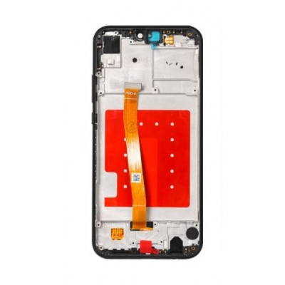 Ekranas Huawei P20 Lite su lietimui jautriu stikliuku ir rėmeliu Midnight Black Ekranas Huawei P20 Lite su lietimui jautriu stikliuku ir rėmeliu Midnight Black