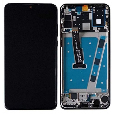 Ekranas Huawei P30 Lite 48MP su lietimui jautriu stikliuku ir rėmeliu Midnight Black Ekranas Huawei P30 Lite 48MP su lietimui jautriu stikliuku ir rėmeliu Midnight Black