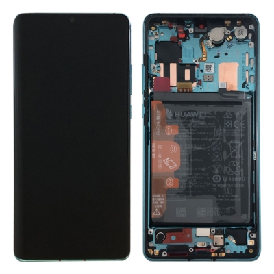 Ekranas Huawei P30 PRO su lietimui jautriu stikliuku ir rėmeliu ir baterija Aurora originalus (used Grade A) Ekranas Huawei P30 PRO su lietimui jautriu stikliuku ir rėmeliu ir baterija Aurora originalus (used Grade A)