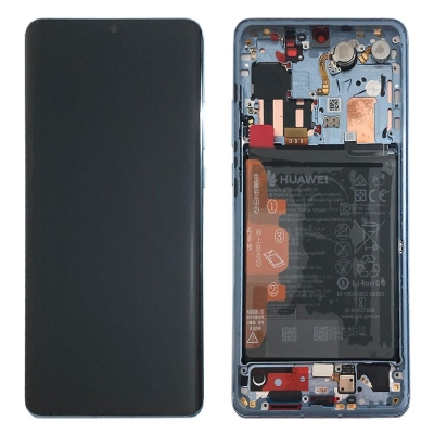 Ekranas Huawei P30 PRO su lietimui jautriu stikliuku ir rėmeliu ir baterija Breathing Crystal originalus (used Grade A) Ekranas Huawei P30 PRO su lietimui jautriu stikliuku ir rėmeliu ir baterija Breathing Crystal originalus (used Grade A)