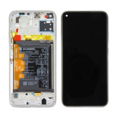 Ekranas Huawei P40 Lite su lietimui jautriu stikliuku ir rėmeliu ir baterija Light Pink / Blue originalus (service pack) Ekranas Huawei P40 Lite su lietimui jautriu stikliuku ir rėmeliu ir baterija Light Pink / Blue originalus (service pack)
