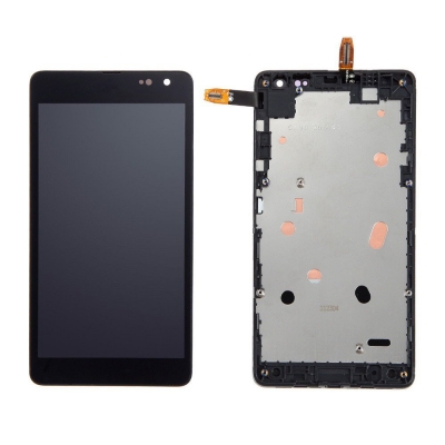 Ekranas Microsoft (Nokia) Lumia 535 su lietimui jautriu stikliuku ir rėmeliu Black originalus 2S (used Grade A) Ekranas Microsoft (Nokia) Lumia 535 su lietimui jautriu stikliuku ir rėmeliu Black originalus 2S (used Grade A)