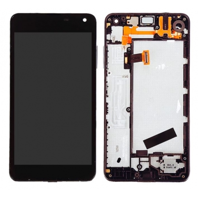 Ekranas Microsoft (Nokia) Lumia 650 su lietimui jautriu stikliuku ir rėmeliu Black originalus (used Grade B) Ekranas Microsoft (Nokia) Lumia 650 su lietimui jautriu stikliuku ir rėmeliu Black originalus (used Grade B)