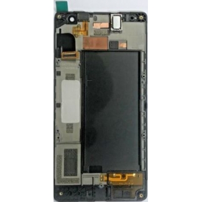 Ekranas Microsoft (Nokia) Lumia 735 su lietimui jautriu stikliuku ir rėmeliu Black originalus (used Grade B) Ekranas Microsoft (Nokia) Lumia 735 su lietimui jautriu stikliuku ir rėmeliu Black originalus (used Grade B)