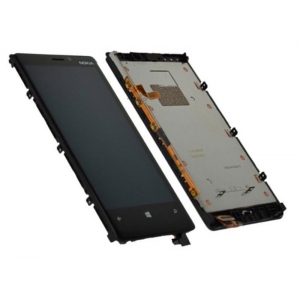 Ekranas Microsoft (Nokia) Lumia 920 su lietimui jautriu stikliuku ir rėmeliu Black originalus (used Grade B)