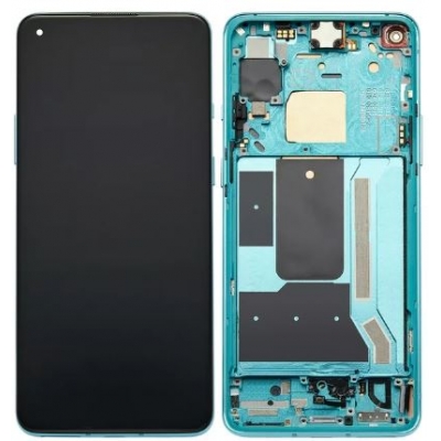 Ekranas OnePlus 8T su lietimui jautriu stikliuku ir rėmeliu Aquamarine Green originalus (used Grade B) Ekranas OnePlus 8T su lietimui jautriu stikliuku ir rėmeliu Aquamarine Green originalus (used Grade B)