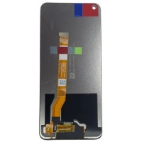 Ekranas Oppo A96 4G / Realme 8i / 9i / Narzo 50 4G su lietimui jautriu stikliuku Black