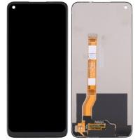 Ekranas Realme 8i / 9i / Narzo 50 4G / Oppo A96 4G su lietimui jautriu stikliuku Black